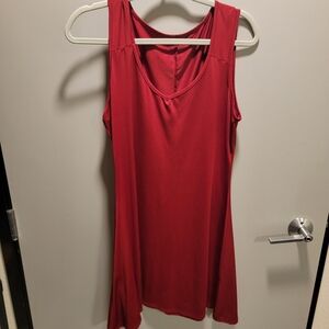 Red mini dress